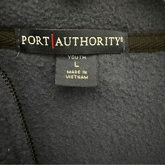 Chicago Bears Port Authority Navy zip up vest w/embroidery emblem size Youth L - Picture 6 of 7